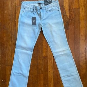NWT Vintage Armani Exchange Straight leg ultra low rise 8R Womens